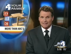Newscaster video clip