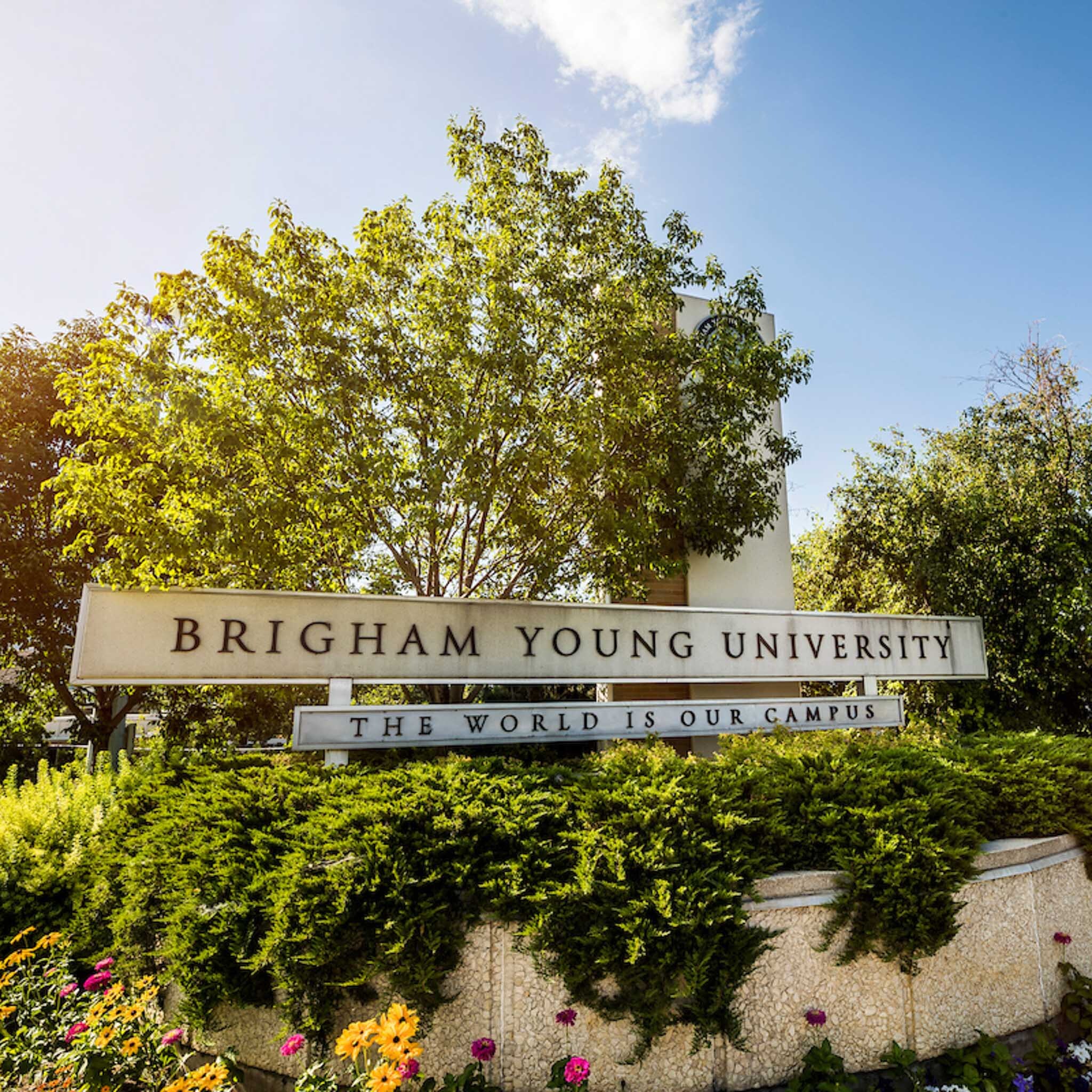 Brigham Young University sign
